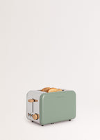 Retro Toast - Small Wide-Slot Toaster - Sage Green