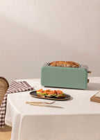 Toast Retro - Tostadora Grande De Ranuras Anchas - Salvia