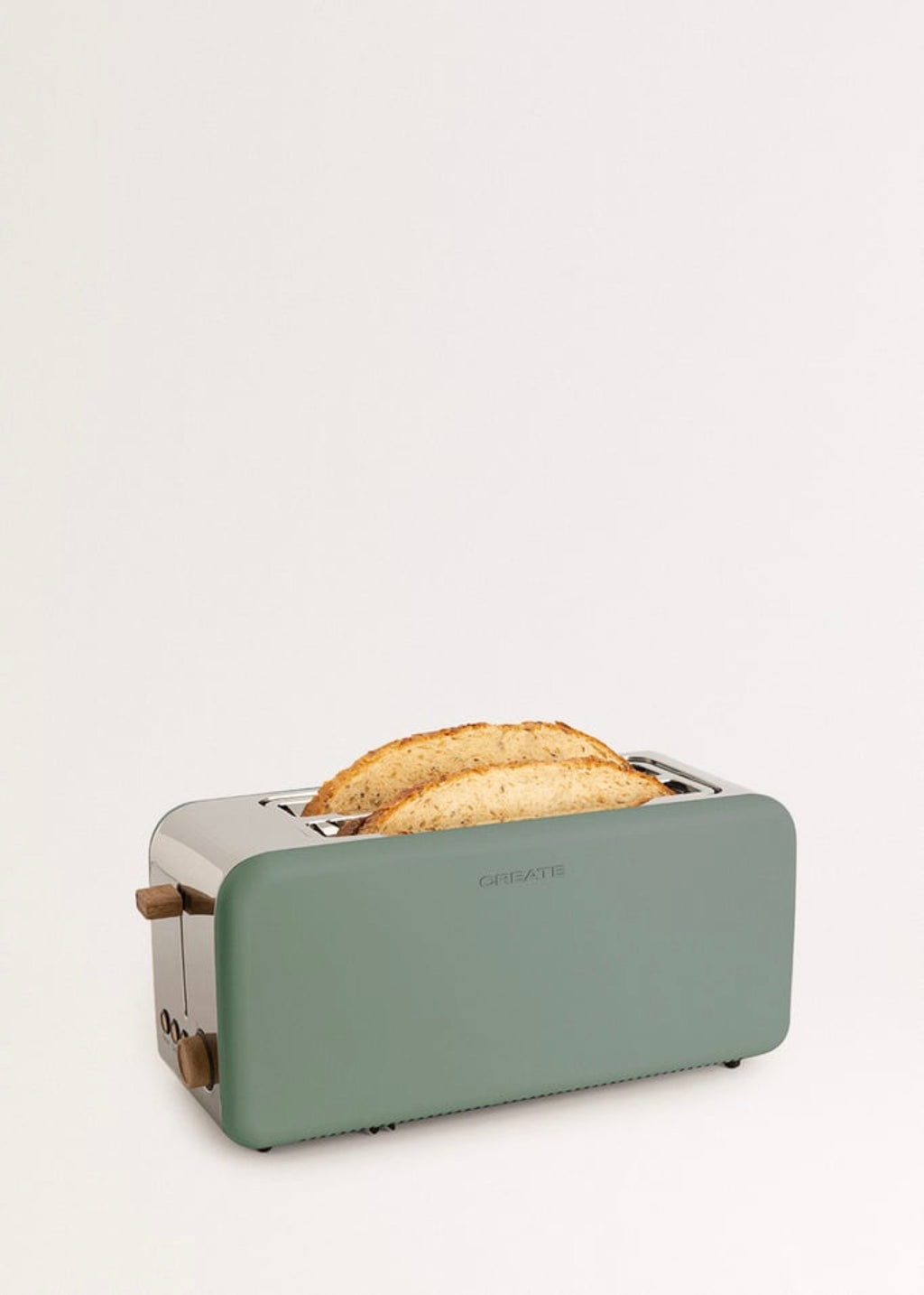 Toast Retro - Tostadora Grande De Ranuras Anchas - Salvia