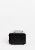 Toast Retro - Double Grille-Pain À Fentes Larges - Noir