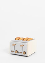 Toast Retro - Double Grille-Pain À Fentes Larges - Blanc Cassé