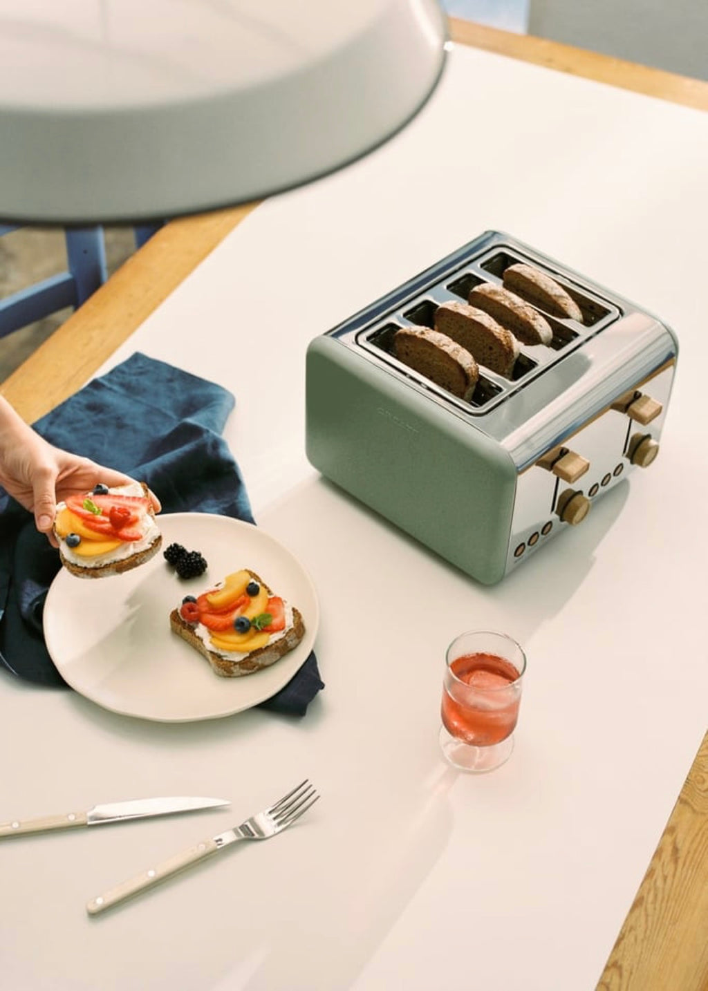 Toast Retro - Double Wide Slot Toaster - Sage