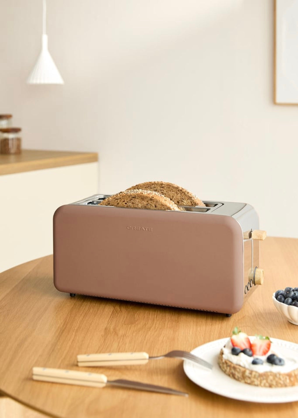 Toast Retro - Grand Wide-Slot Toaster - Mocha