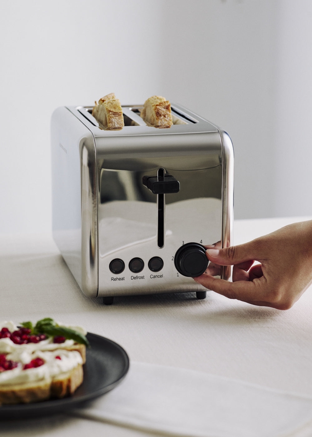 Toast Retro - Grille-Pain À Fentes Larges - Petit - Chromé