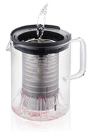 T-Prep - Tetera, 0,8 L - Negro/Transparente