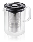 T-Prep - Tetera, 0,8 L - Negro/Transparente