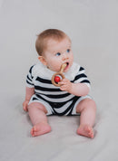 Combi - Short Marinière - Écru À Rayures Marines