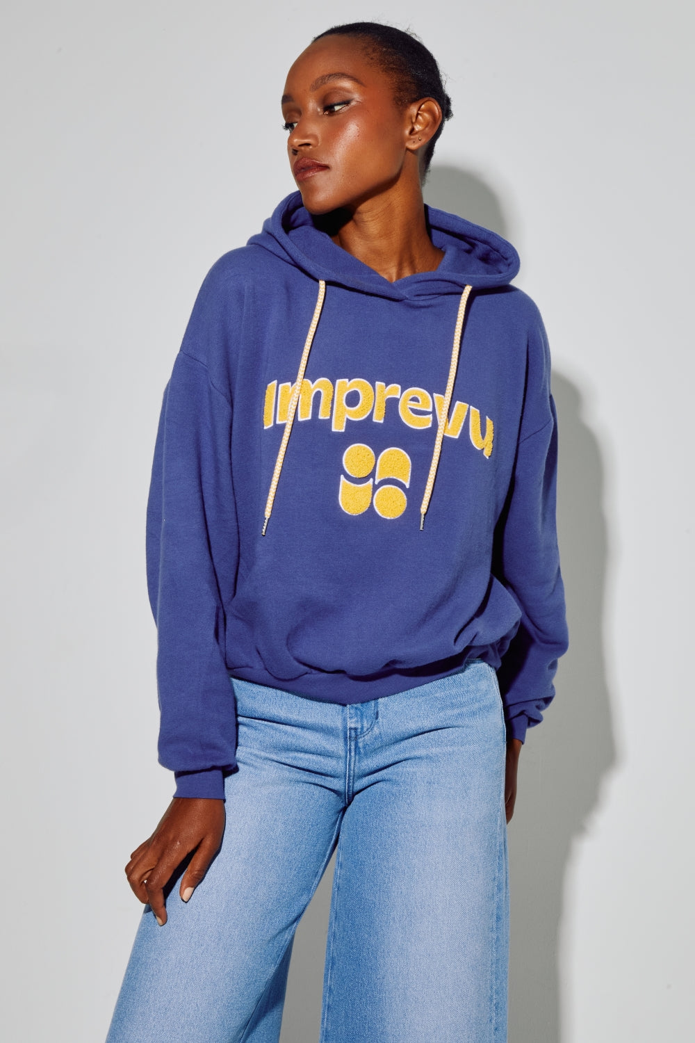Sweatshirt Kira Collège Navy, Fabriqué Au Portugal