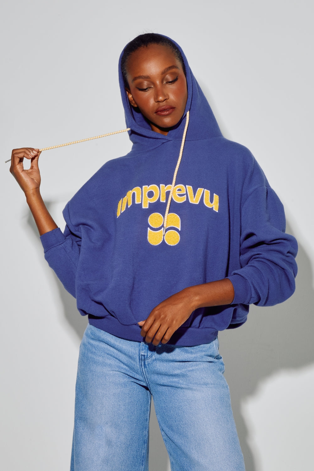 Sweatshirt Kira Collège Navy, Fabriqué Au Portugal
