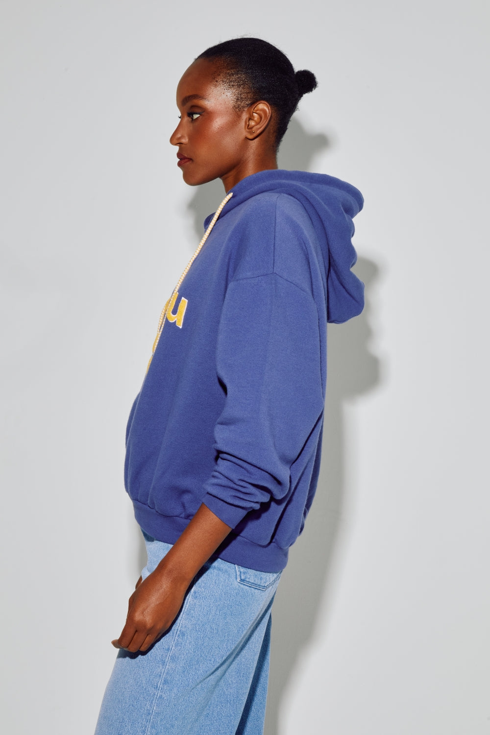 Sweatshirt Kira Collège Navy, Fabriqué Au Portugal