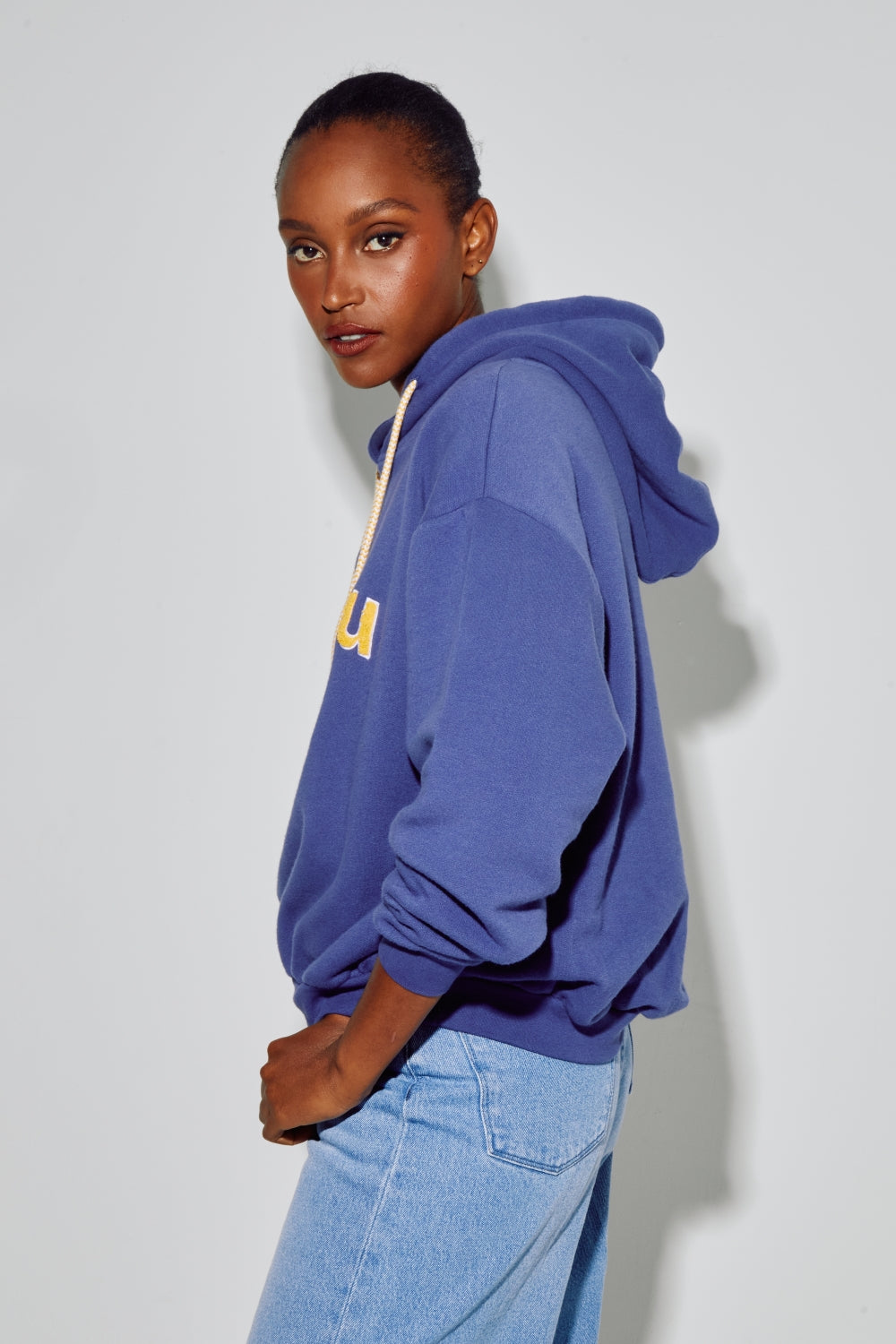 Sweatshirt Kira Collège Navy, Fabriqué Au Portugal