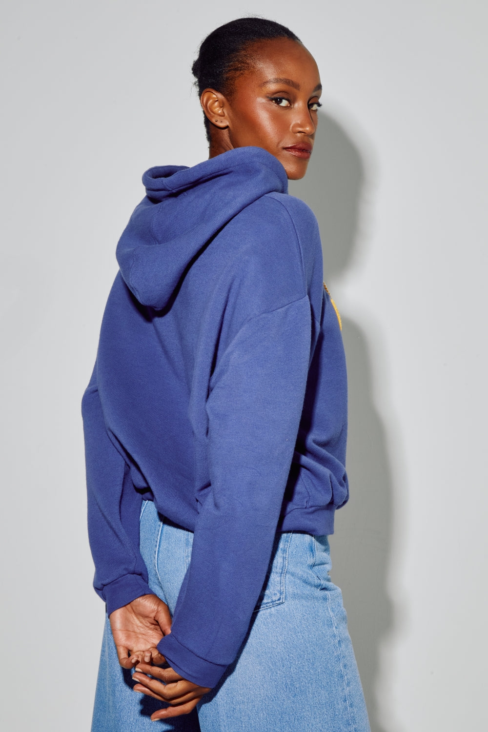 Sweatshirt Kira Collège Navy, Fabriqué Au Portugal