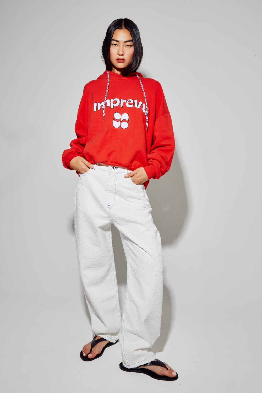 Sweatshirt Kira Collège Red, Fabriqué Au Portugal