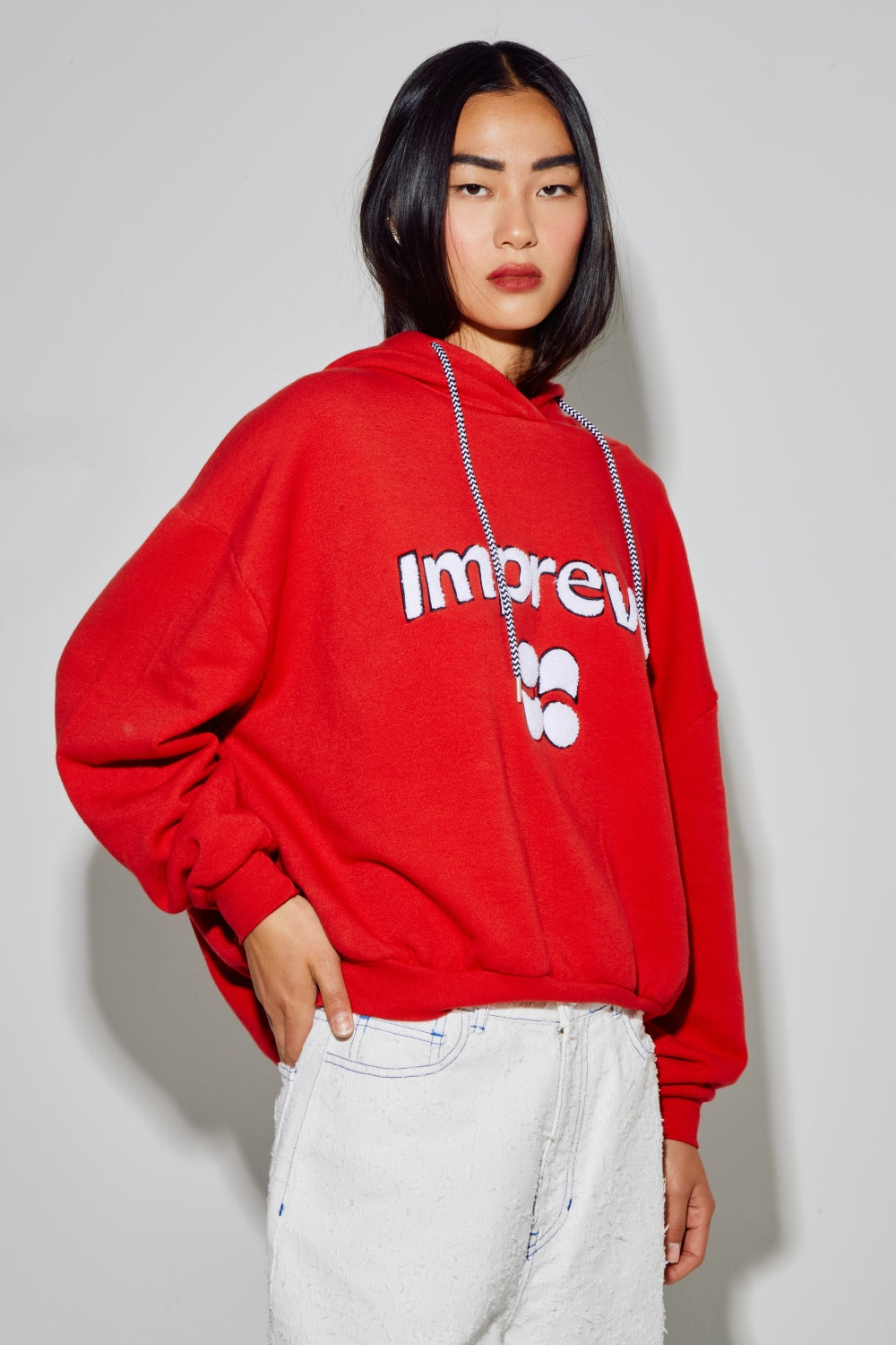 Sweatshirt Kira Collège Red, Fabriqué Au Portugal