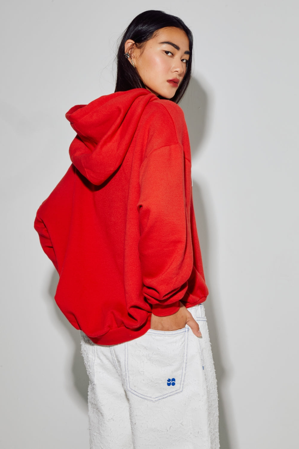 Sweatshirt Kira Collège Red, Fabriqué Au Portugal