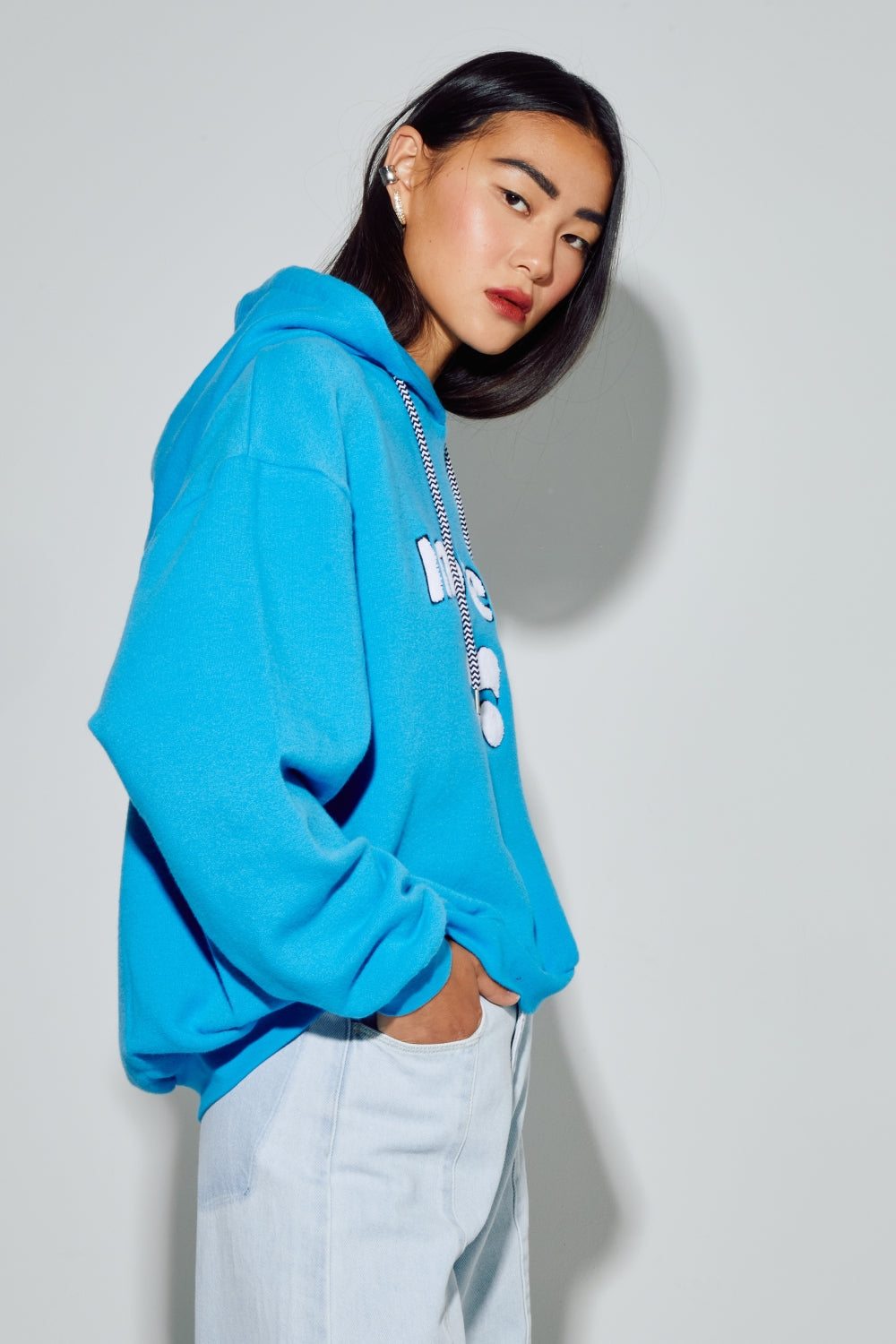 Sweatshirt Kira Collège Electric Blue, Fabriqué Au Portugal