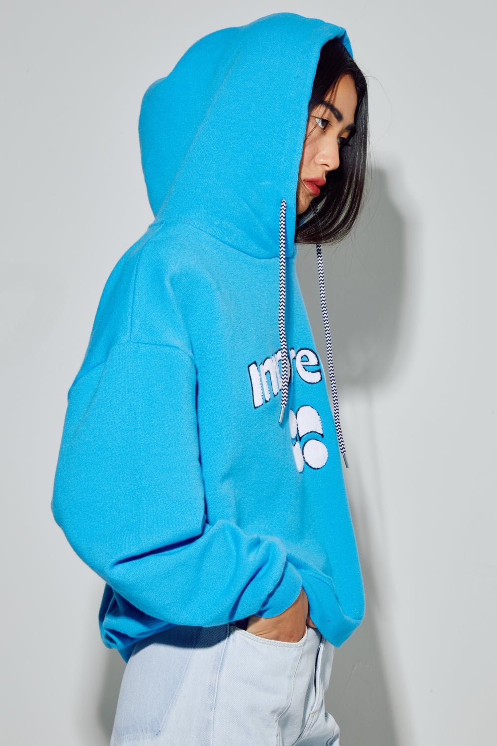 Sweatshirt Kira Collège Electric Blue, Fabriqué Au Portugal