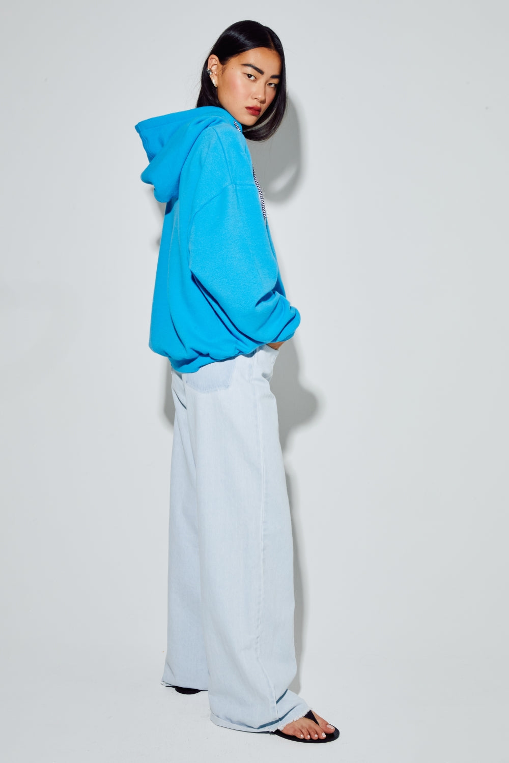 Sweatshirt Kira Collège Electric Blue, Fabriqué Au Portugal