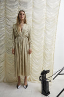 Vestido Caroline Grimaldi Beige