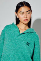 Sweatshirt Nola Alpaga Green Fabriqué En Italie