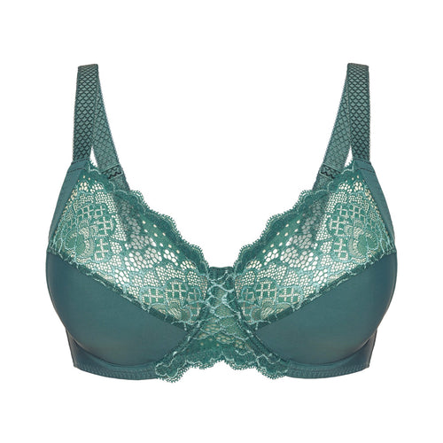 Caresse Deep Cup Underwired Bra - Boreal Green