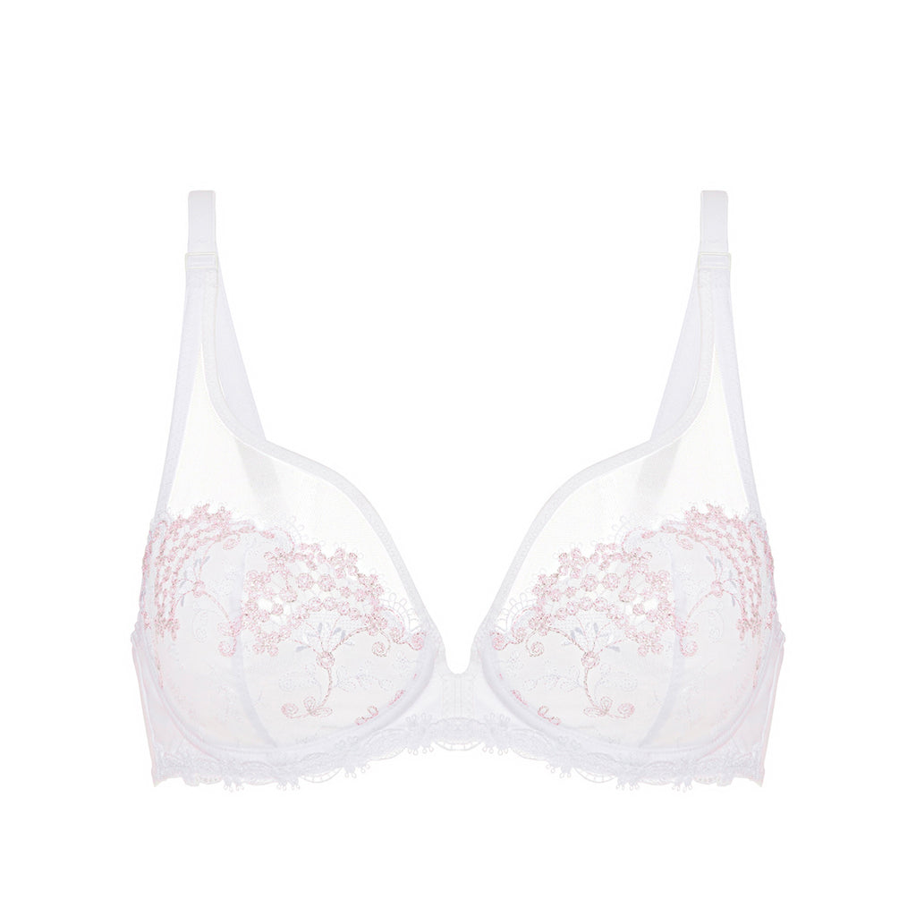 Soutien-Gorge Armature Décolleté Plongeant Wish - Blanc Cristal