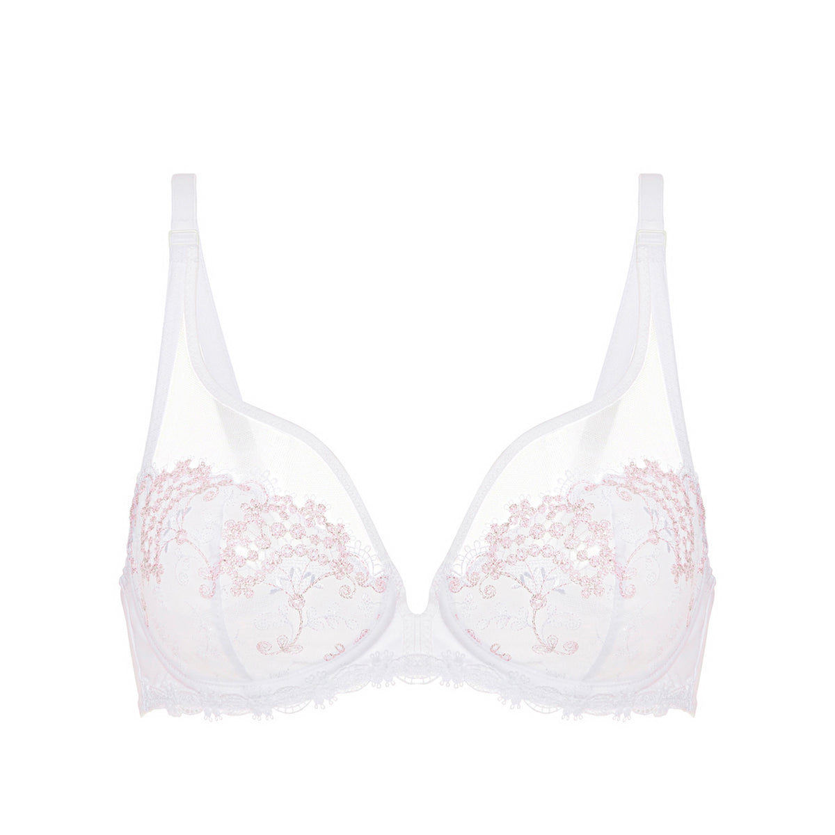 Soutien-Gorge Armature Décolleté Plongeant Wish - Blanc Cristal