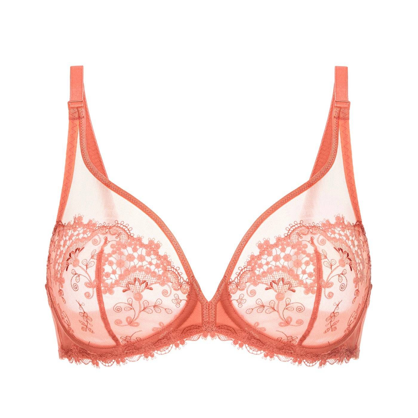 Soutien-Gorge Armature Décolleté Plongeant Wish - Rose Ginger