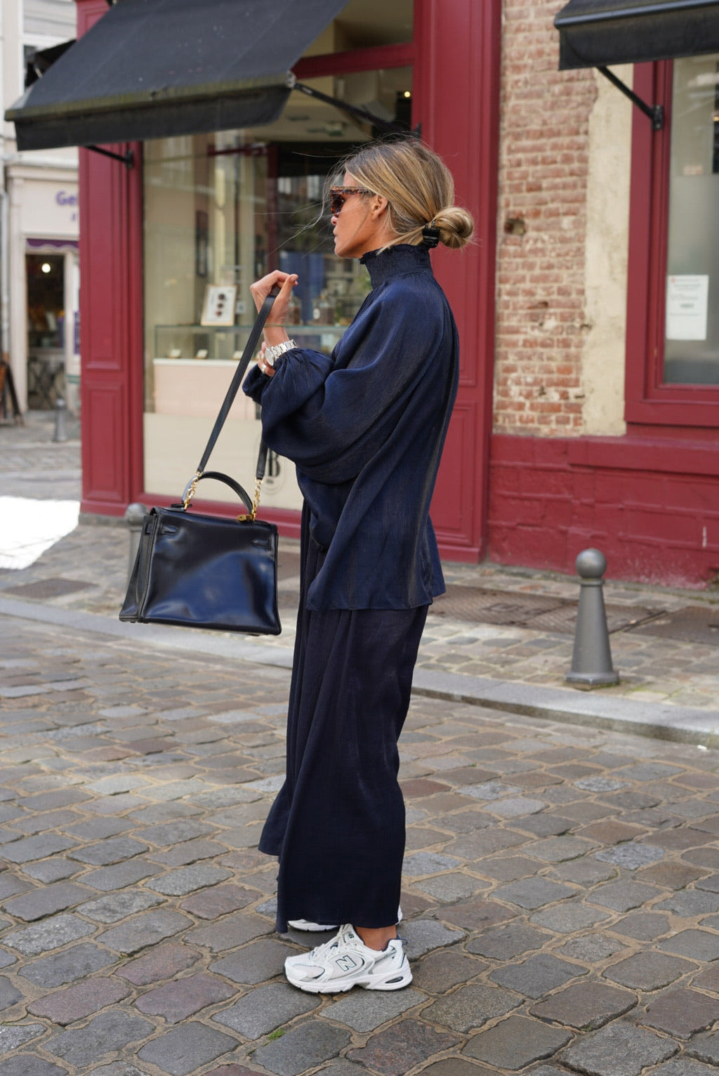 Long Roman Skirt Navy