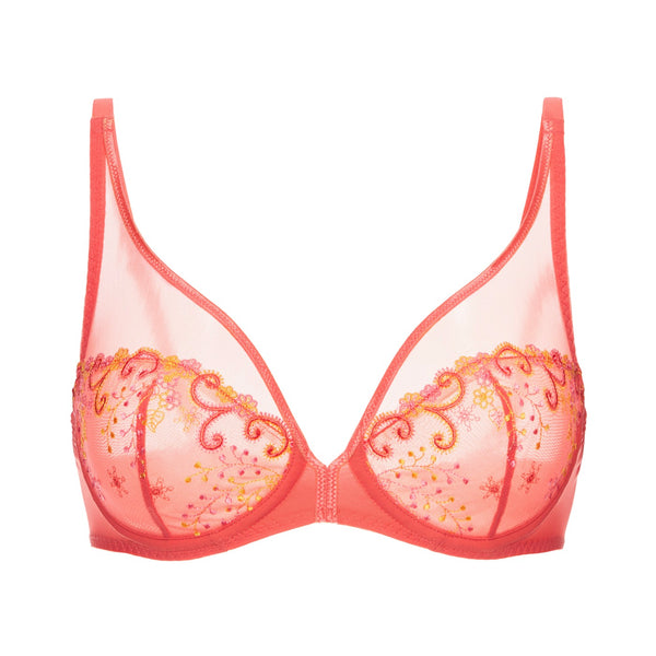 Delice Underwired Plunge Bra - Mango