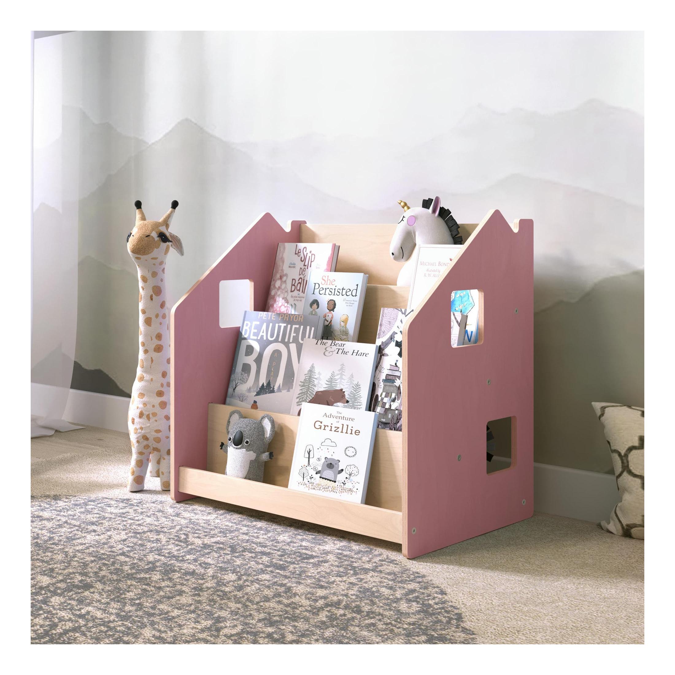Children’s Bookshelf – Light Blue & Pink