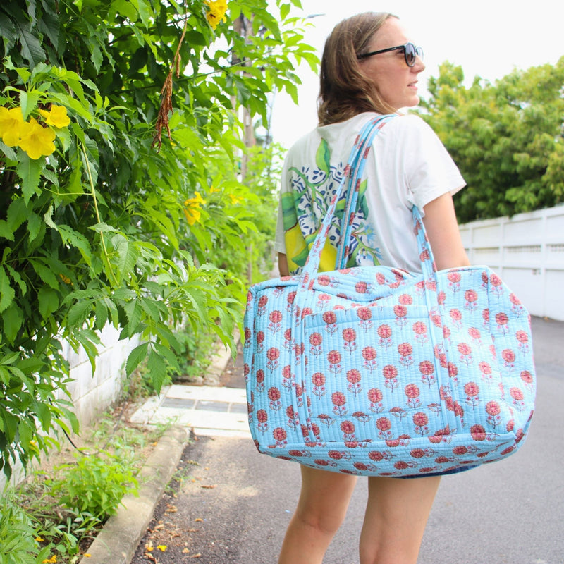 Sac Week-End Lola - Lys Bleu Doux