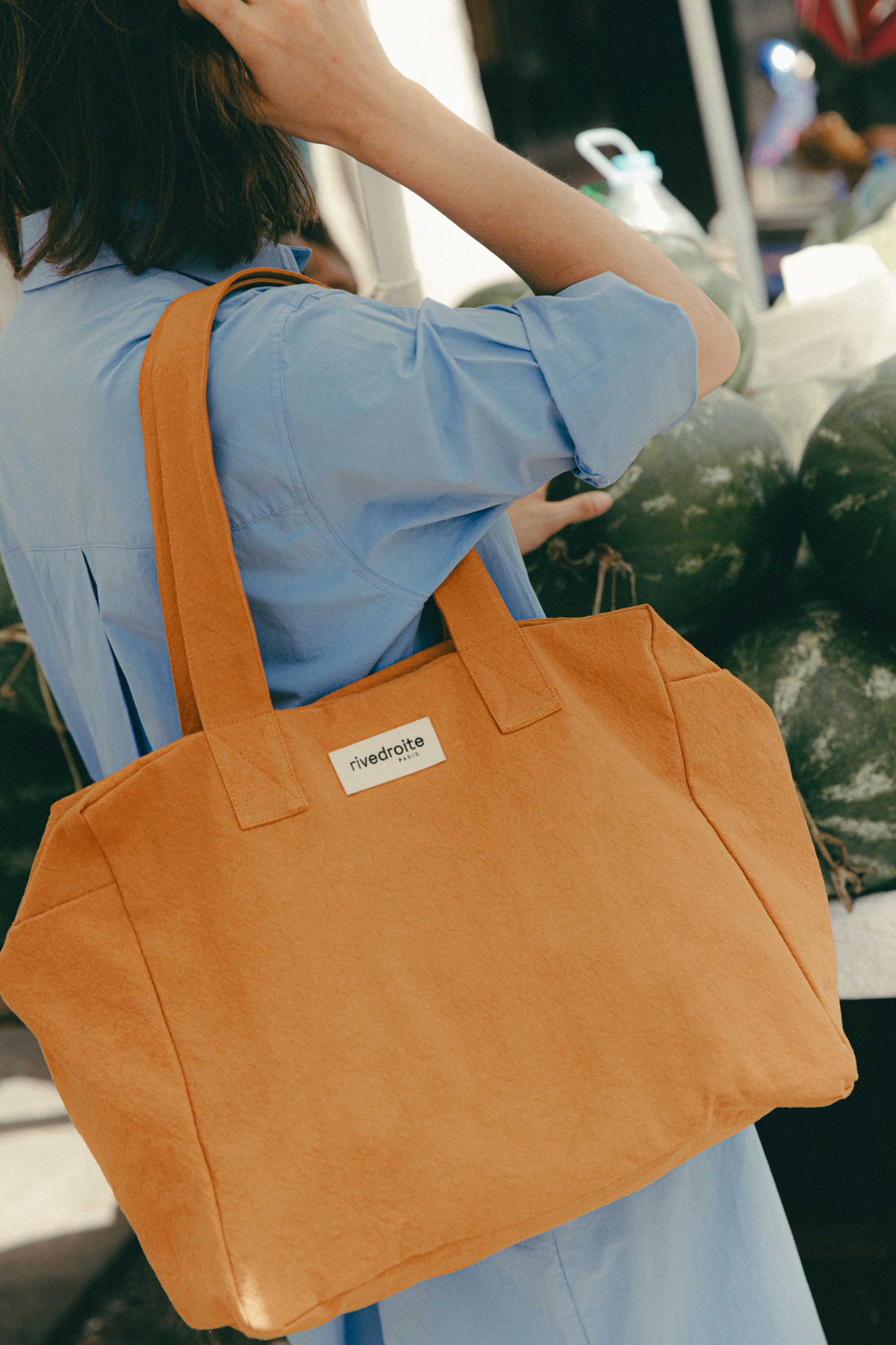 Célestins Le Sac 24 Heures - Coton Recyclé Orange Turmeric