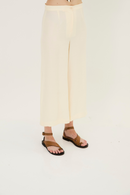 Pantalon Chine Jade Écru
