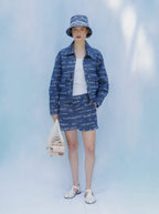Short Amour Jacquard Denim
