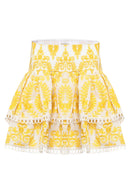 Jupe Paulina - Broderies Jaune
