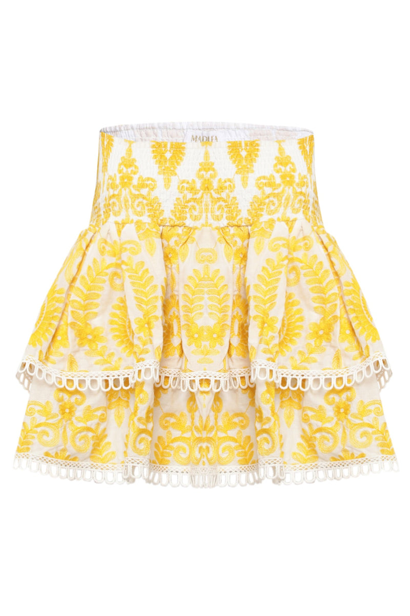 Jupe Paulina - Broderies Jaune