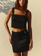 Jupe Black Blend lin