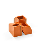 Accessories Silos - Set Med 3 Minivaser - Porslin - Orange