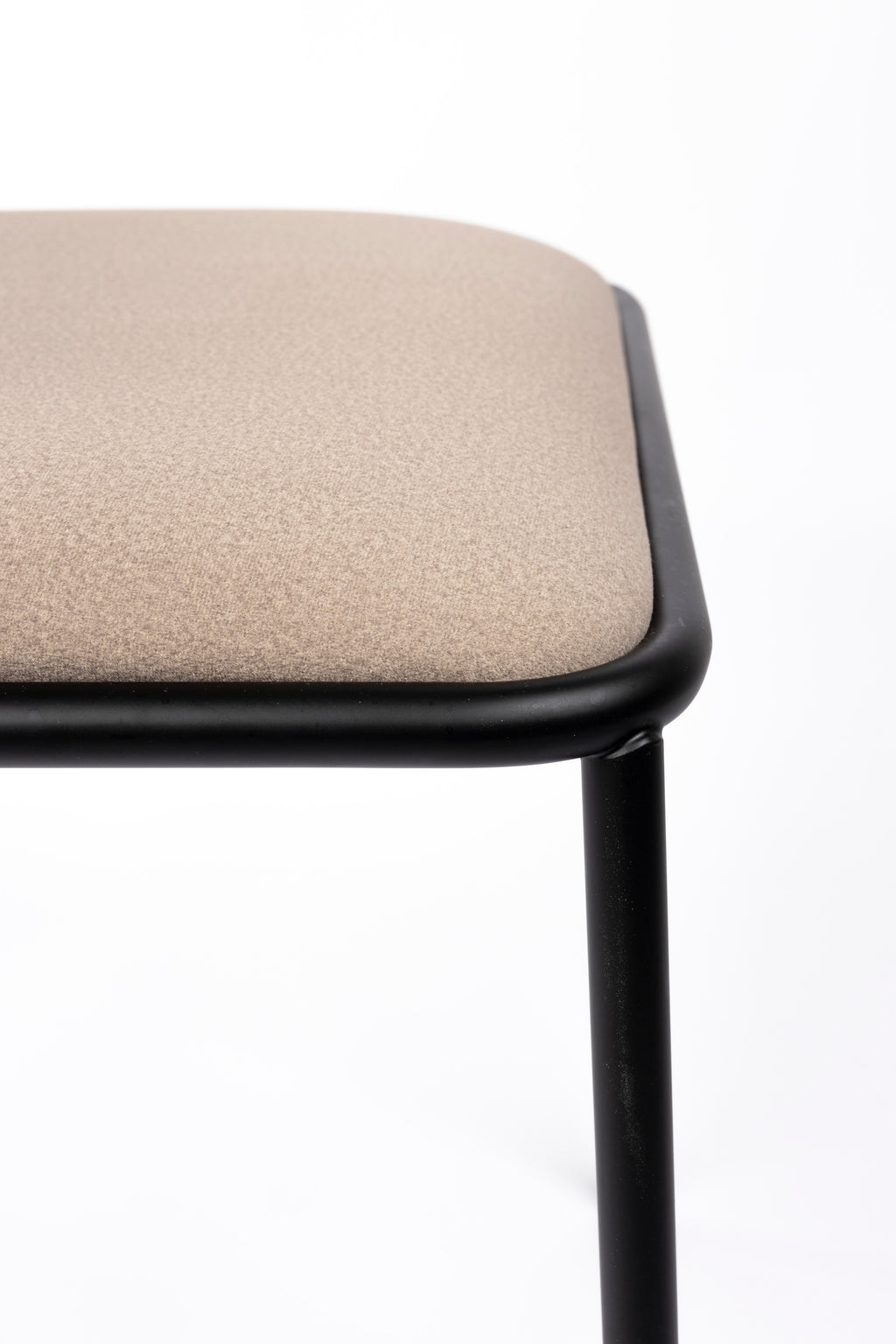 Alba - Dining Room Armchair - Fabric - Black/Beige