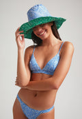 Azzurra Sporty Bandana Bikini Top - Blue