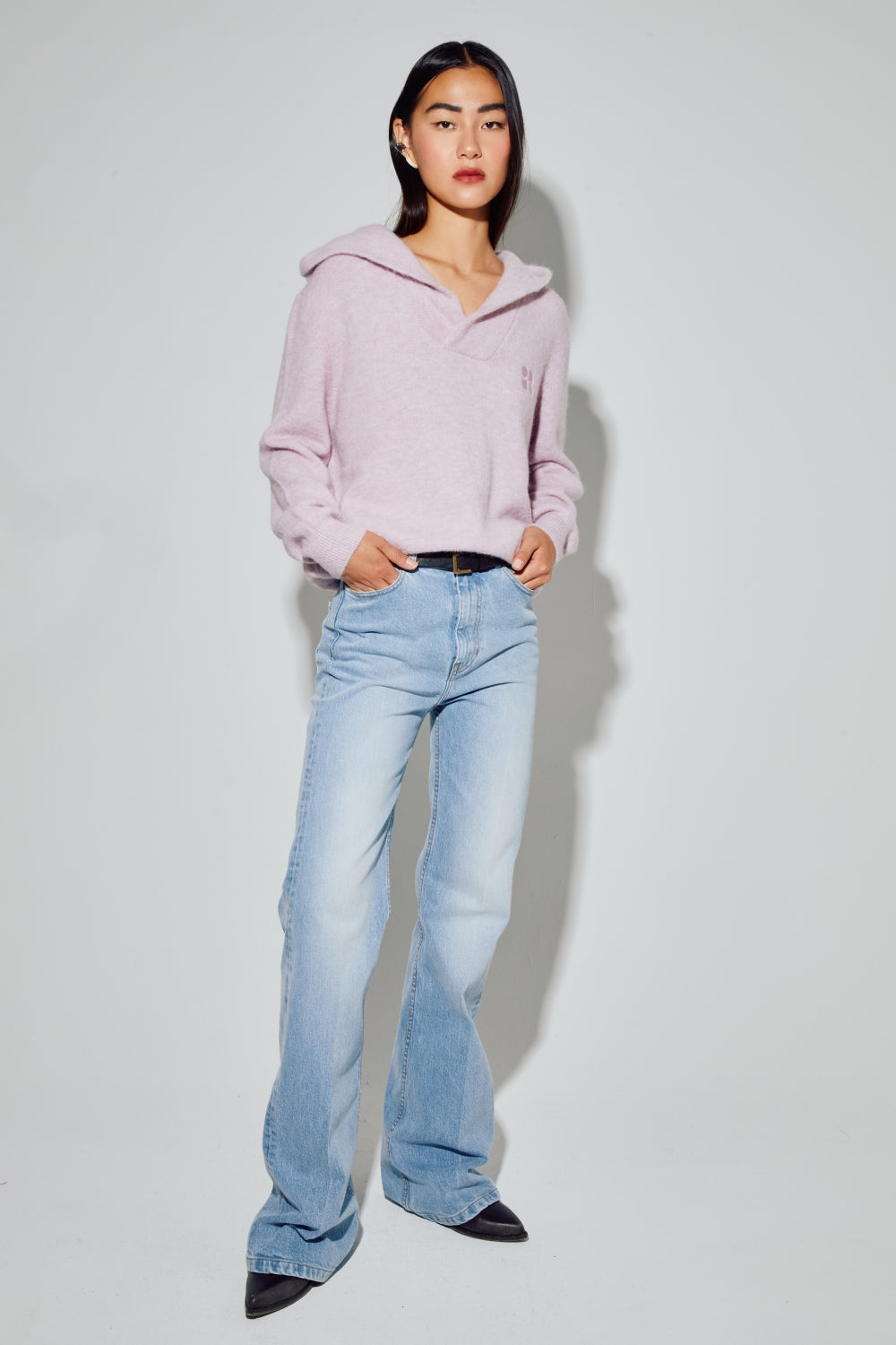 Le Sweatshirt Eddie Broderie Leo Black