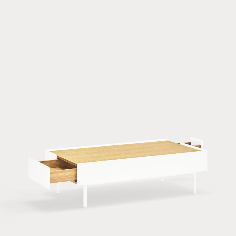 Arista - Table Basse - Blanc & Chêne