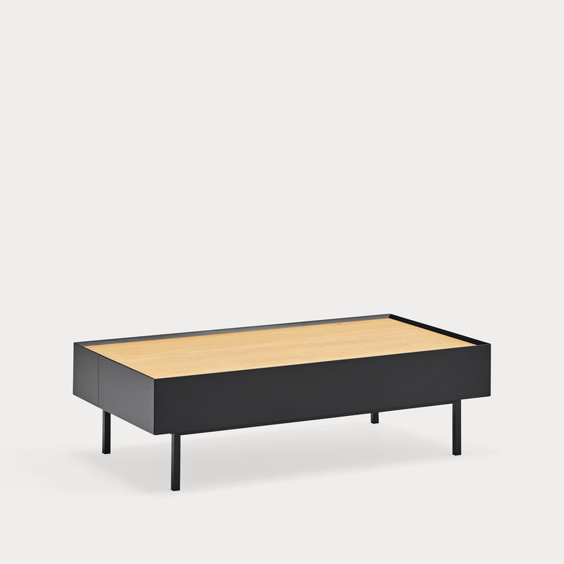 Arista - Table Basse - Noir & Chêne