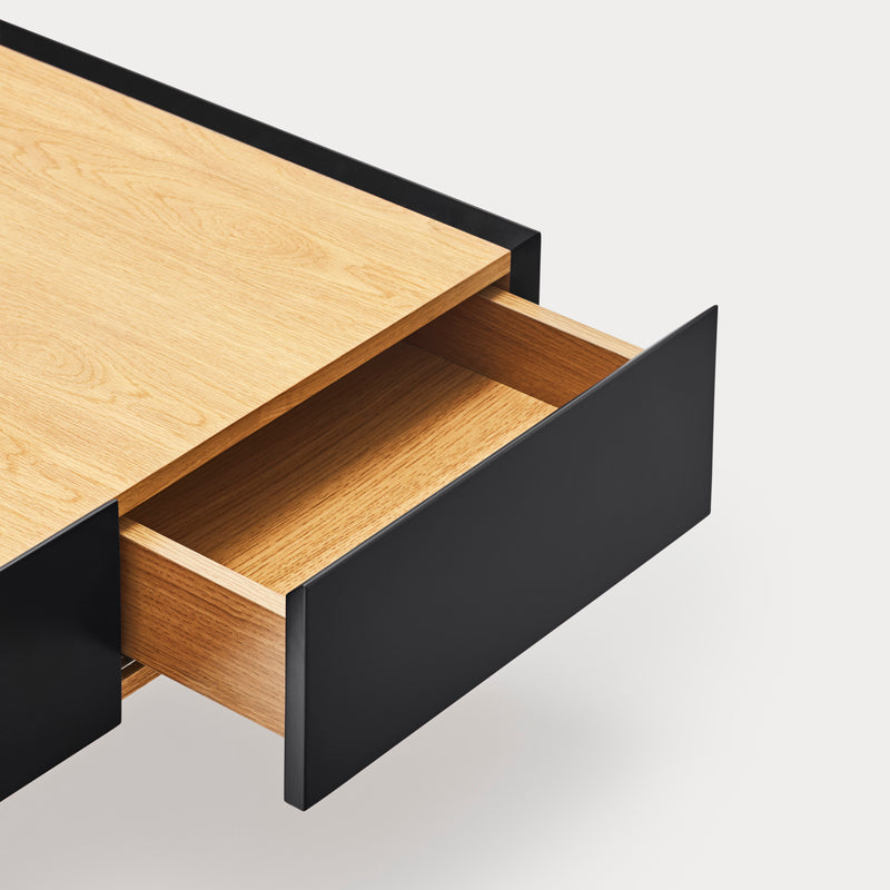 Arista - Table Basse - Noir & Chêne