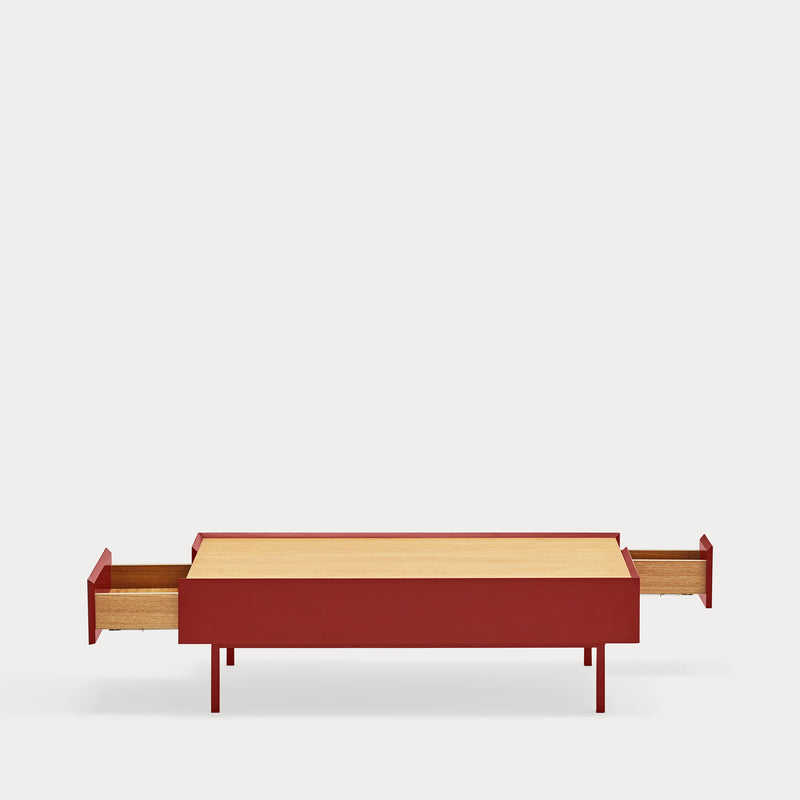 Arista - Table Basse - Bordeaux & Chêne