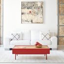 Arista - Table Basse - Bordeaux & Chêne