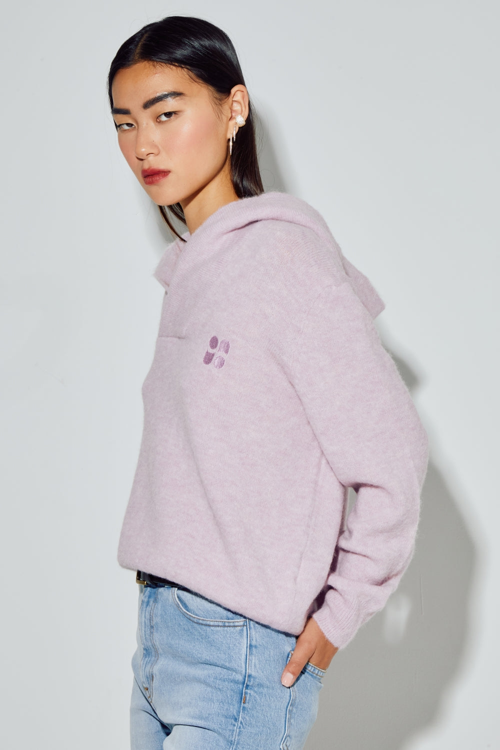 Le Sweatshirt Eddie Broderie Leo Black
