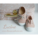 Sandales Réglables Et Souples Aimélia - Cuir Taupe - Fille