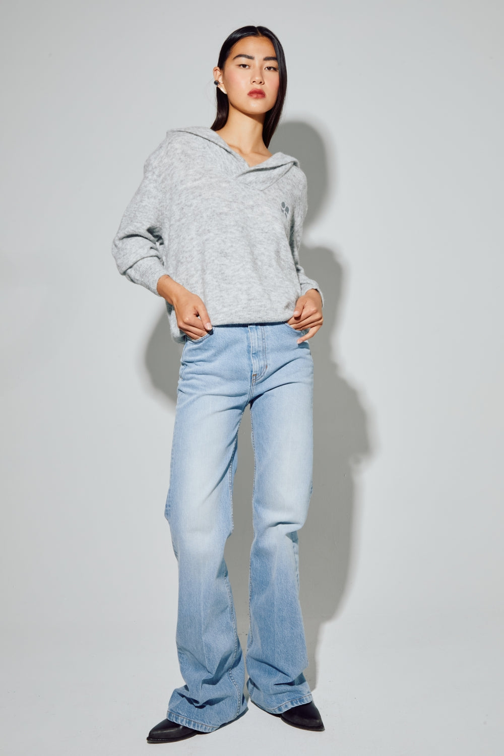 Le Sweatshirt Eddie Broderie Leo Black